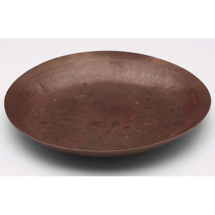 Appraisal: Jarvie bowl low form in hammered copper original patina marked