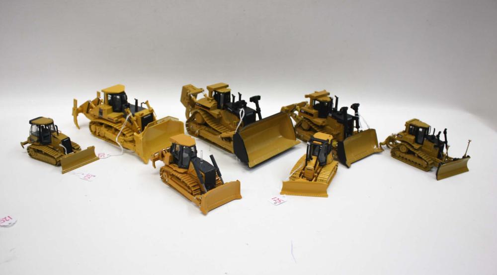 Appraisal: TEN DIECAST METAL SCALE CRAWLER TRACTOR MODELS Caterpillar D T