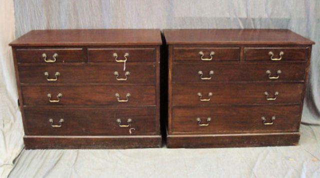 Appraisal: Pair of Chests From a Brewster home Dimensions x x