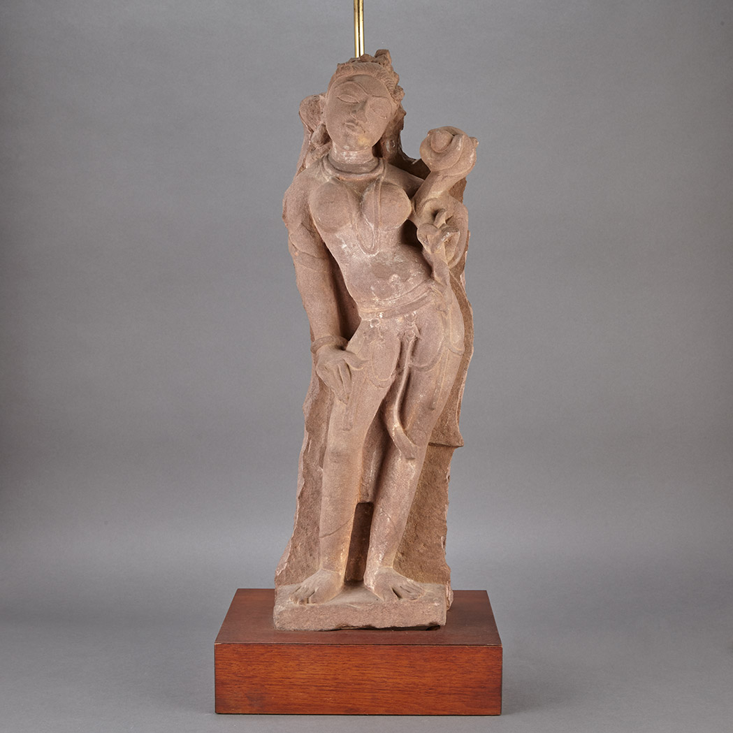 Appraisal: Indian Red Sandstone Figure of a Goddess th Century style