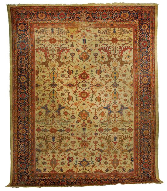 Appraisal: MAHAL CARPET Persia circa feet inches x feet inches