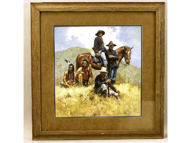 Appraisal: Nice framed and double matted Howard Terpning signed limited edition