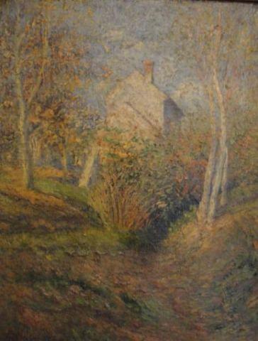 Appraisal: PISSARRO C Oil On Canvas in Period Frame Relined and