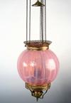 Appraisal: HALL LAMP - Bradley Hubbard hall lamp with brass font