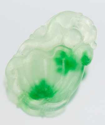 Appraisal: A Carved Jadeite Pendant Chinese Carved in the form of