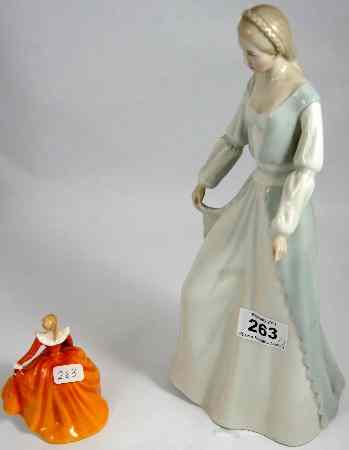 Appraisal: Royal Doulton Reflections Figure Demure HN and Miniature Fragrance HN