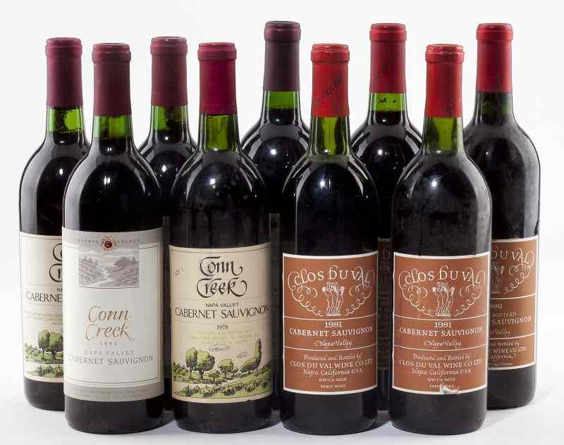 Appraisal: Selection from Clos du Val Conn Creek total bottlesVintage Clos