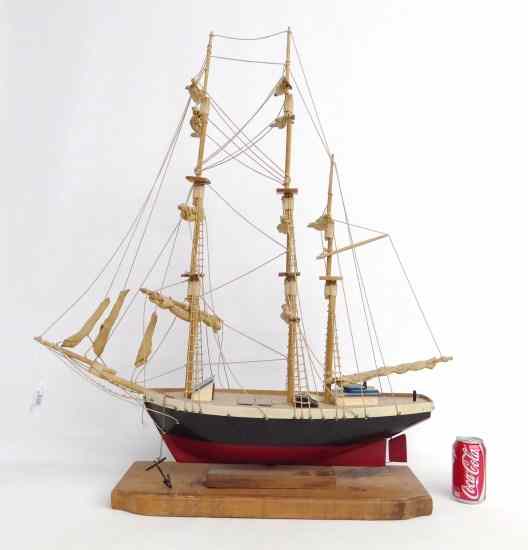 Appraisal: Boat model found in Machiasport Maine '' W '' Ht