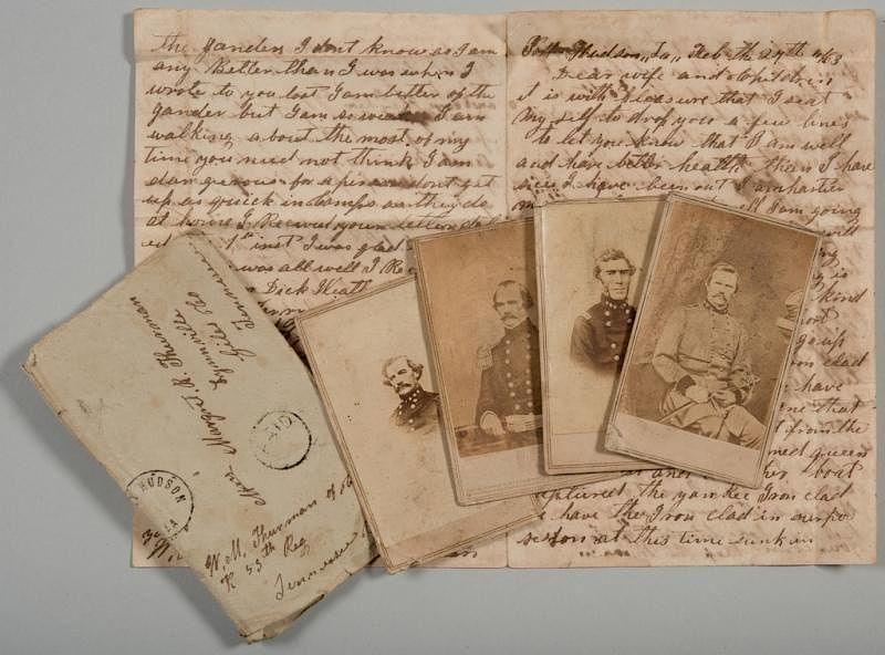 Appraisal: Civil War era Letter and CDVs incl Confederate Generals Civil