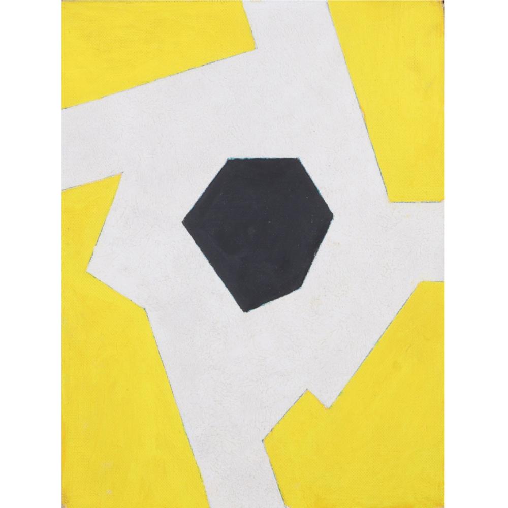 Appraisal: CHARLES GREEN SHAW NEW YORK - WHITE-BLACK AGAINST YELLOW OIL