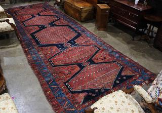 Appraisal: Turkish carpet ' x ' losses Turkish carpet ' x