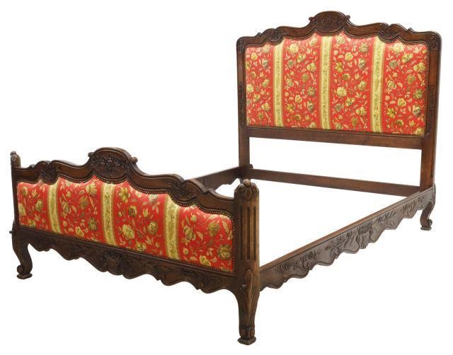 Appraisal: French Louis XV style oak bed early th c having