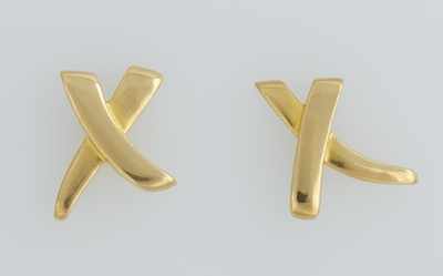 Appraisal: Paloma Picasso for Tiffany Co k Gold X's Earrings k