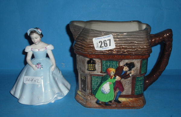 Appraisal: Royal Doulton Embossed Jug The Old Curiosity Shop and figure