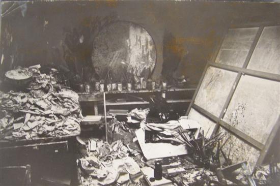 Appraisal: Francis Bacon's Studio Reece Mews circa Black and white photographic