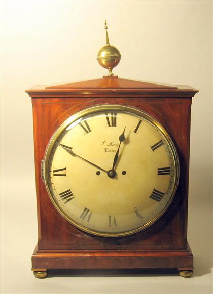 Appraisal: George III mahogany bracket clock peter moore london th century