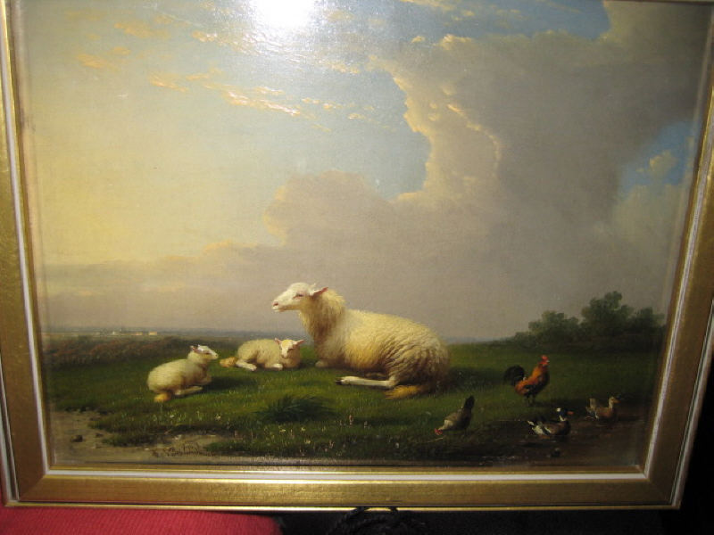 Appraisal: FRANZ VAN SEVERDONCK BELGIAN - Sheep resting in a landscape