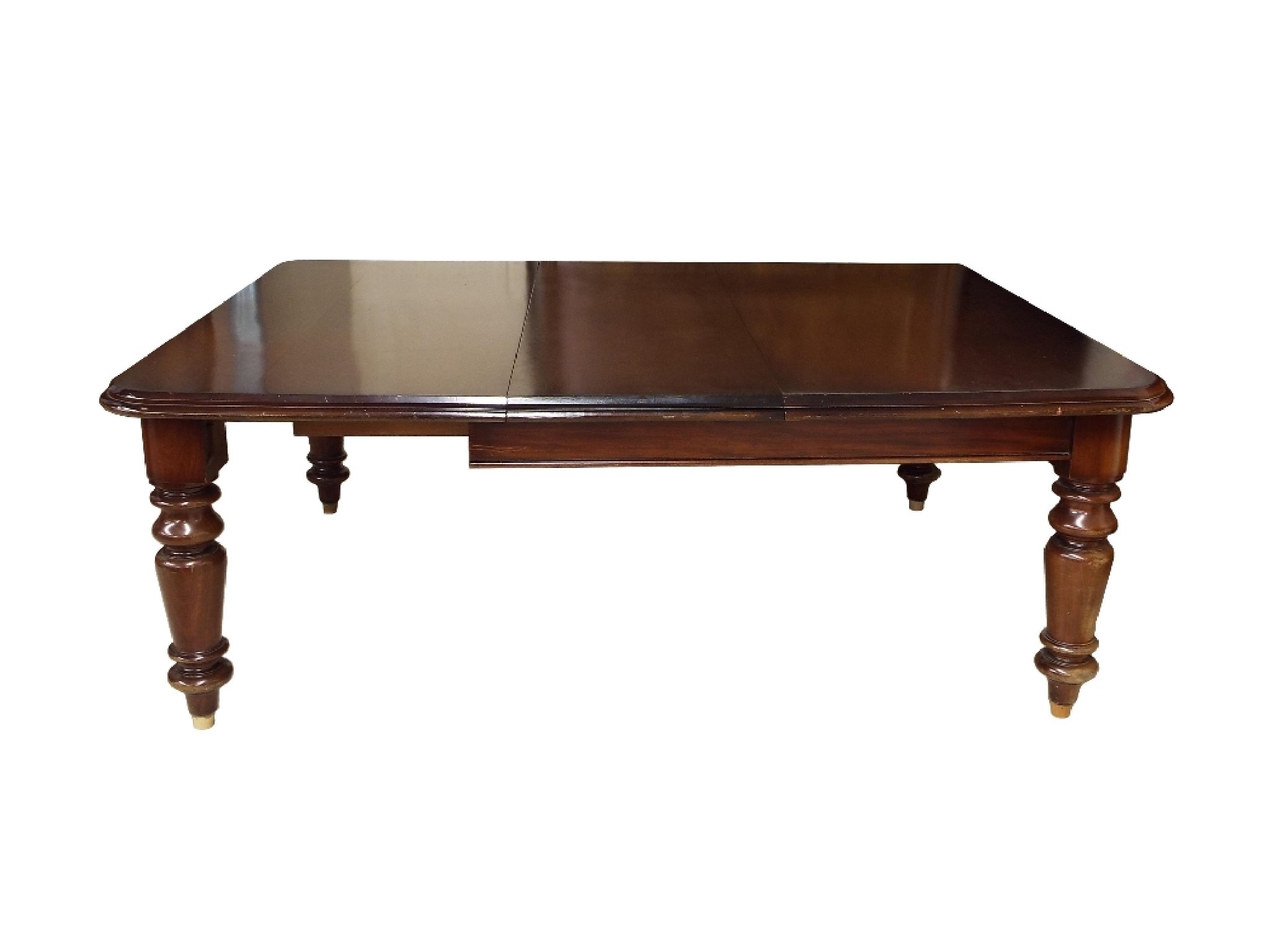 Appraisal: Large and impressive mahogany extending dining table to fit four