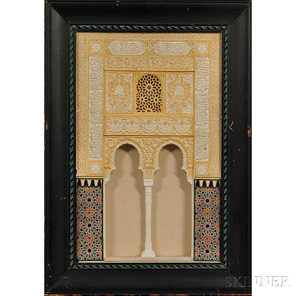 Appraisal: Spanish Composite Architectural Model of the Alhambra early th century