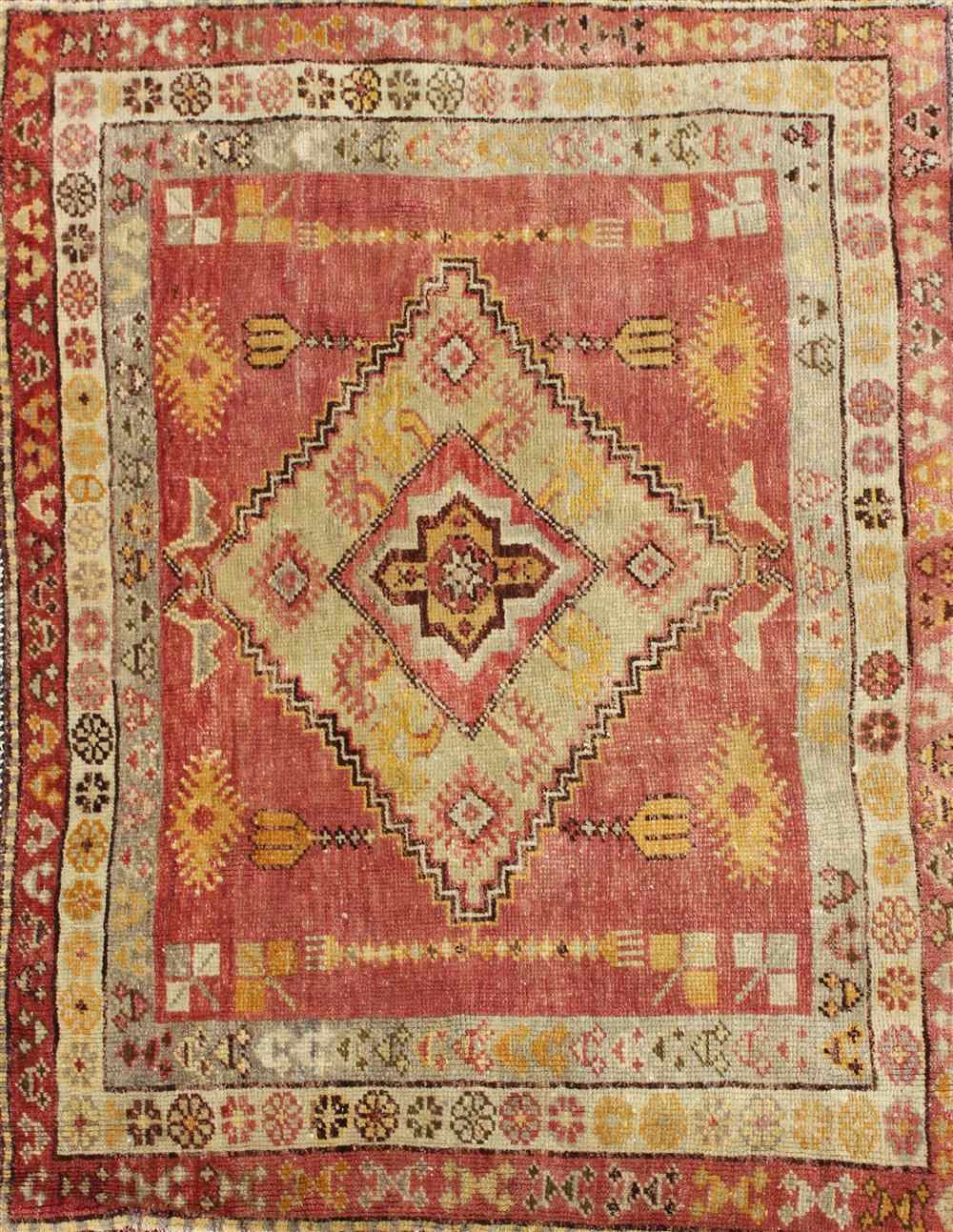 Appraisal: OUSHAK RUG approx ' x ' '' retail tag Provenance