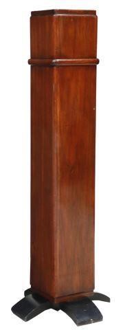 Appraisal: Italian mid-century modern mahogany pedestal column attributed by consignor to