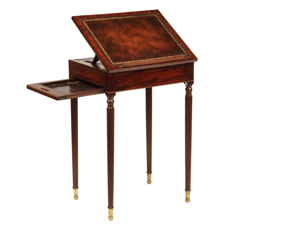 Appraisal: LADY'S WRITING TABLE - Exceptional English Sheraton Convertible Writing Table