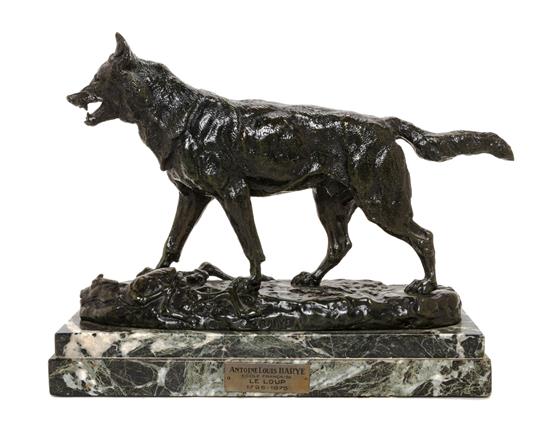 Appraisal: Sale Lot A French Bronze Animalier Figure antoine louis barye