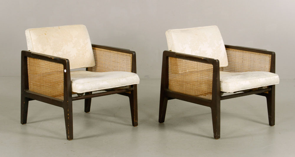 Appraisal: - Pr Dunbar Armchairs Pair of Dunbar armchairs wood and