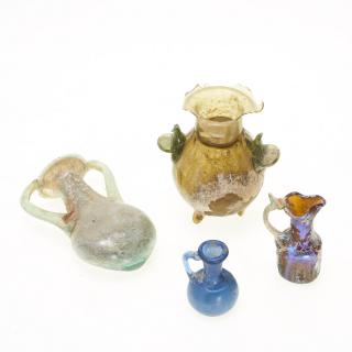 Appraisal: Ancient Roman glass articles Ancient Roman glass articles st- rd