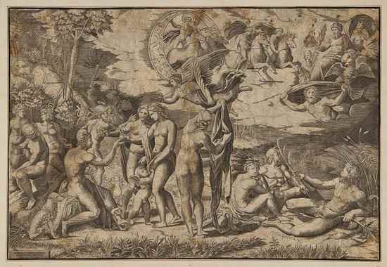 Appraisal: Marcantonio Raimondi c - The Judgement of Paris engraving after