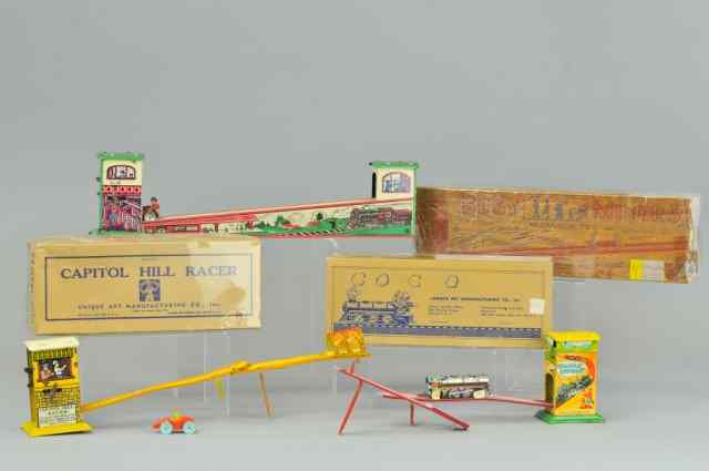 Appraisal: LOT OF THREE RAMP TOYS Boxed examples includes Hill Billy