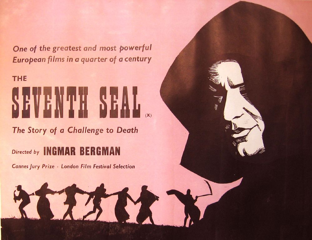 Appraisal: pieces Motion Picture Posters The Seventh Seal British Quad Original