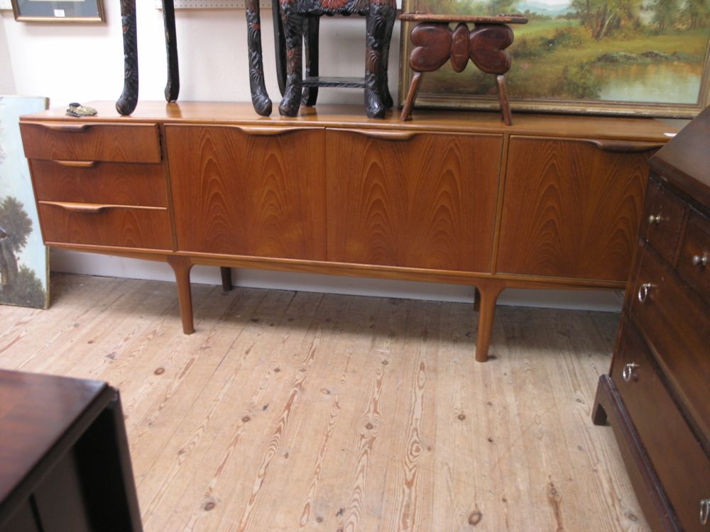 Appraisal: A 's teak sideboard ft in