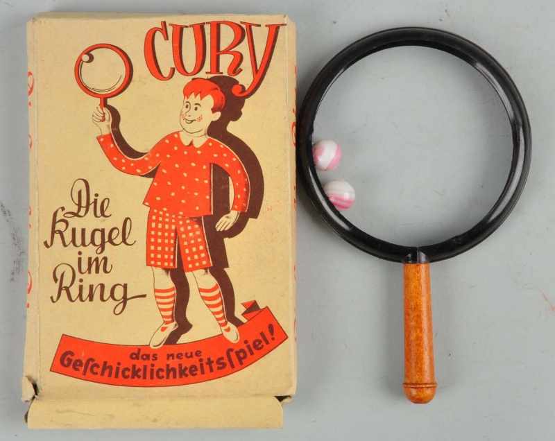 Appraisal: German Turn-of-the-Century Dexterity Toy Description Name of toy is Cury