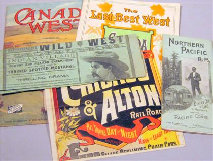 Appraisal: Lot North American Ephemera - Railroads The American West Fold