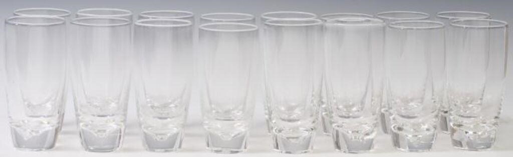 Appraisal: lot of Steuben colorless glass highball glasses tumblers th c