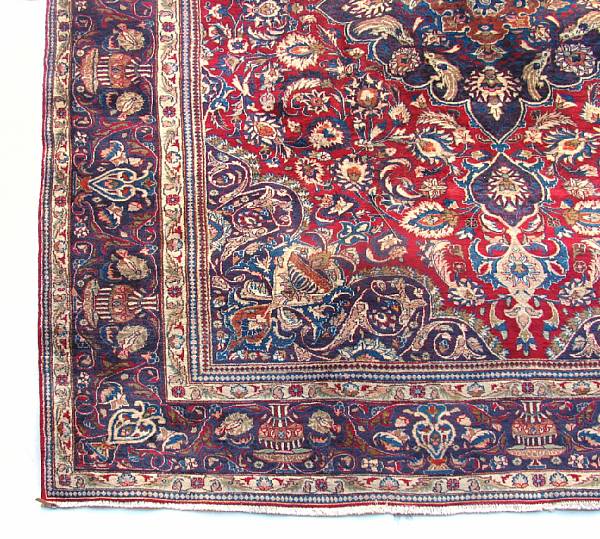 Appraisal: A Tabriz carpet size approximately ft in x ft in