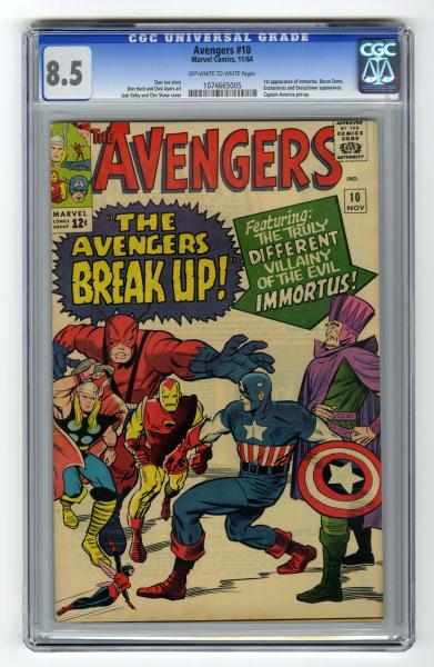 Appraisal: Avengers CGC Marvel Comics Click for full description