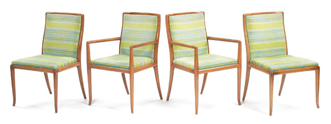 Appraisal: T H Robsjohn-Gibbings dining chairs by Widdicomb set of four