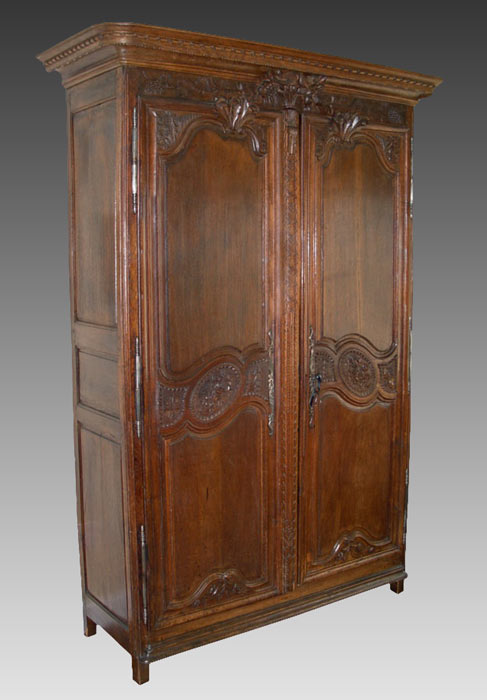 Appraisal: FRENCH LOUIS XVI STYLE WALNUT ARMOIRE First half th C