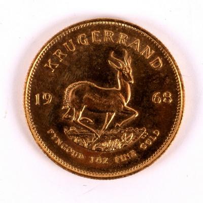 Appraisal: A ct gold South African Krugerrand oz fine gold