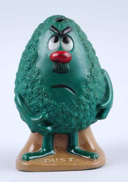 Appraisal: s Hoover Vacuum Green Dust Figure This little rubber dust