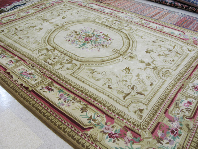 Appraisal: CHINESE CARPET French Aubusson design ' x '