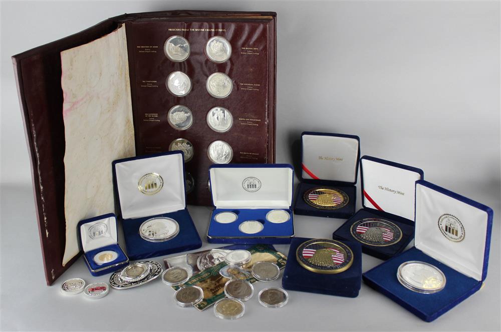 Appraisal: LARGE COLLECTION OF COINS INCLUDING THE FRANKLIN MINT'S THE GENIUS