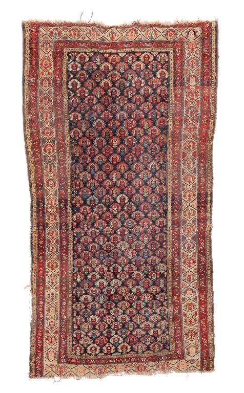 Appraisal: CAUCASIAN RUG First half th century Serebend pattern on blue