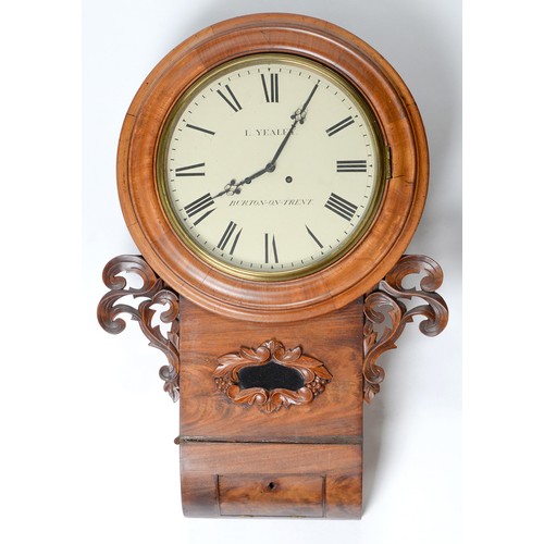 Appraisal: A Victorian mahogany eight day trunk dial clock L Yeatley