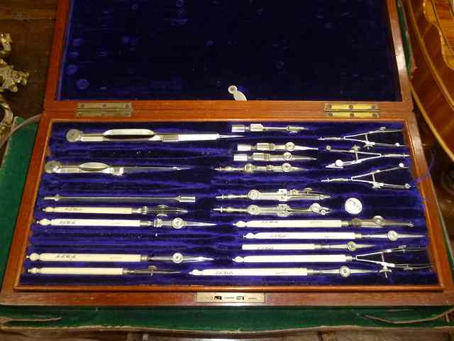 Appraisal: A SET OF DRAWING INSTRUMENTS by Elliott Sons late th