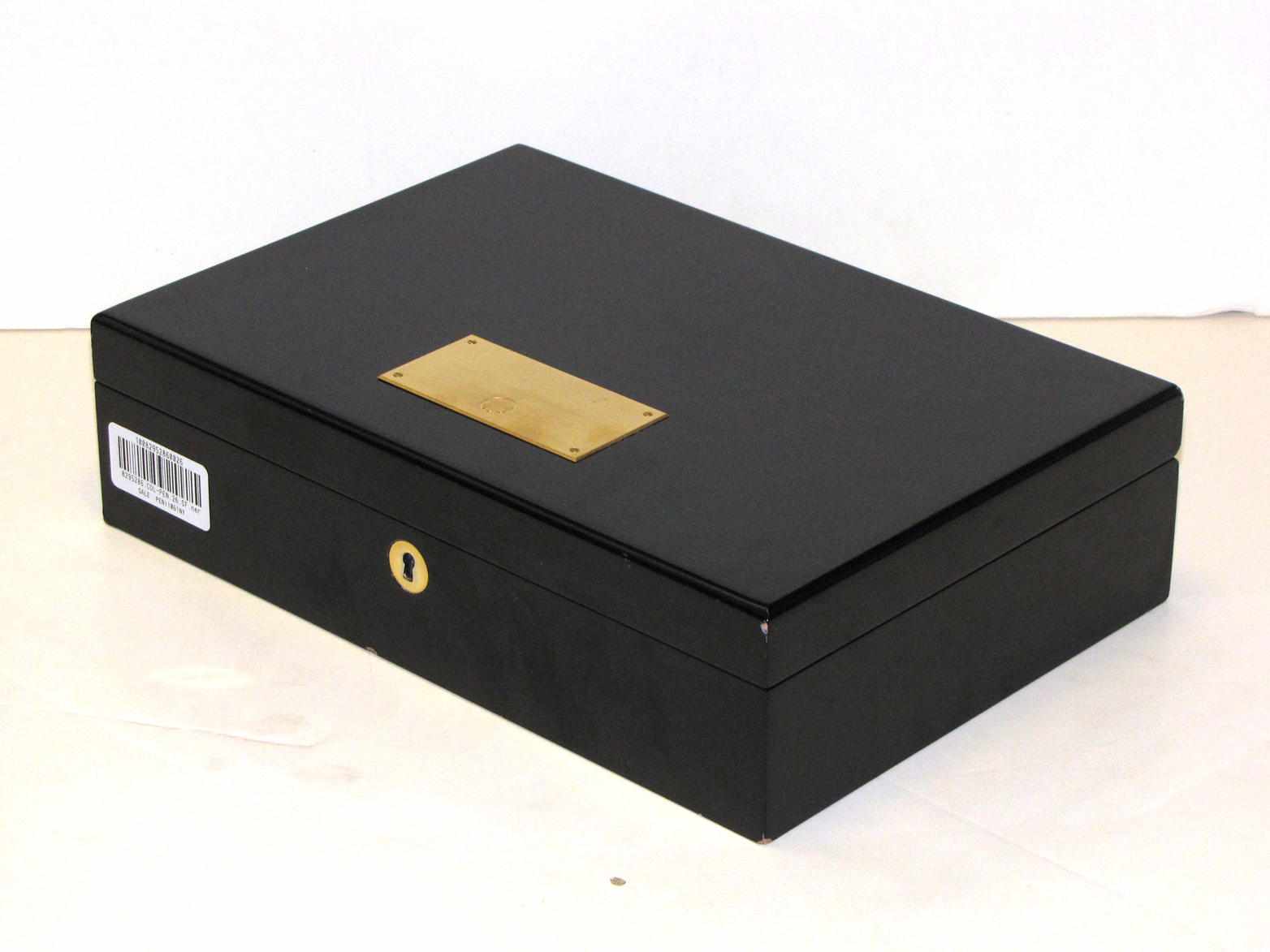 Appraisal: MONTBLANC Display Box Handsome black lacquer Montblanc display box with