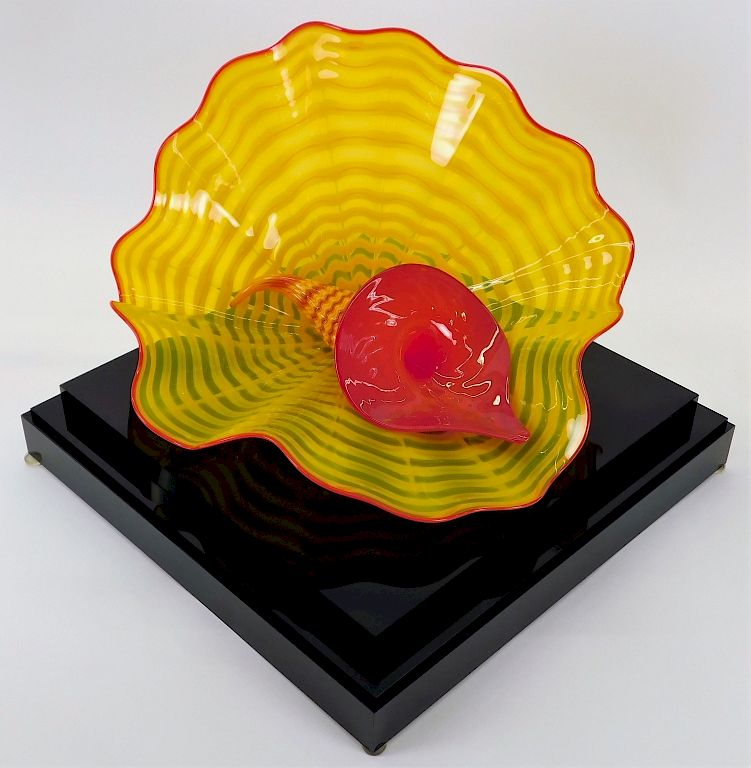 Appraisal: Dale Chihuly Persians Piece Art Glass Sculpture United States b