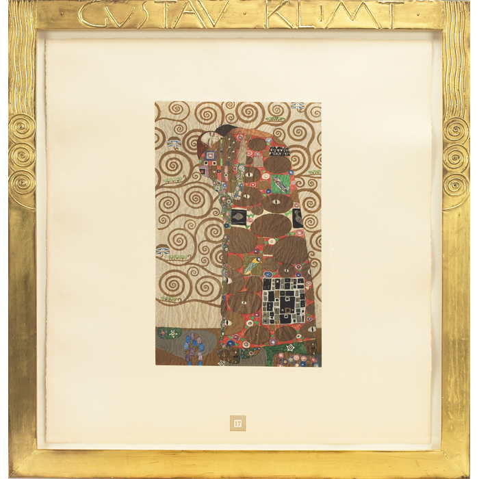 Appraisal: Gustav Klimt Austrian - The Embrace collotype No x framed